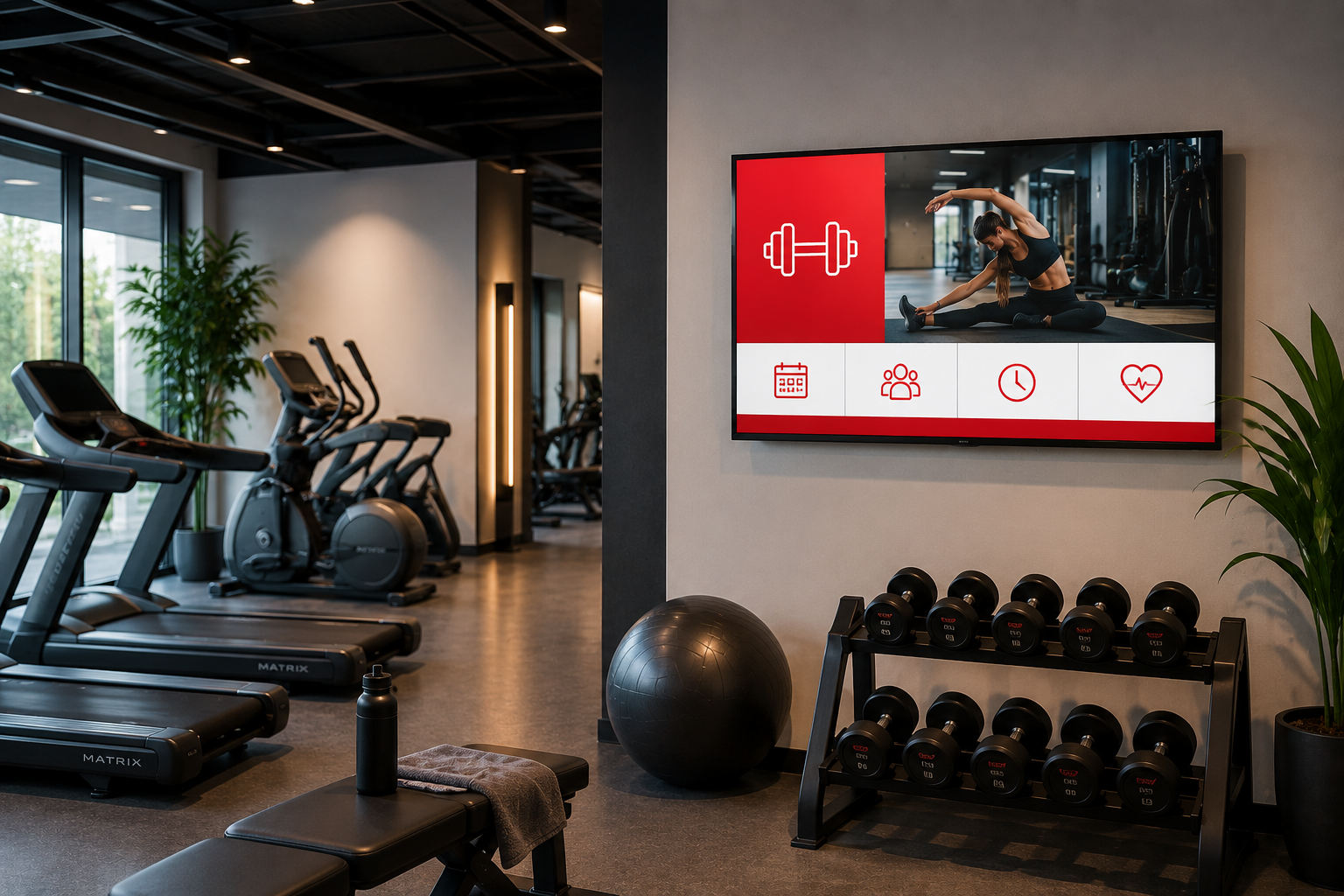 Salles de Sport - Affichage dynamique